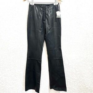 Wilsons Leather Women’s Maxima Black Leather Pants Smooth Front & Back